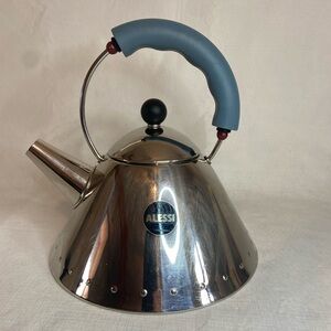 MichaelGraves ALESSI Stainless Steel 18/10 Kettle Bird Whistle (w/o) Italy Clean
